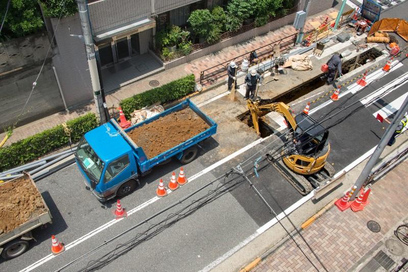 construction trottoir